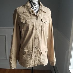 St. John's Bay Large Tall Camel Safari Jacket